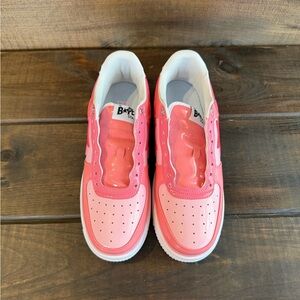 A Bathing Ape Bape Sta Low Color Camo Combo Pink Sneakers Shoes Men Size 10